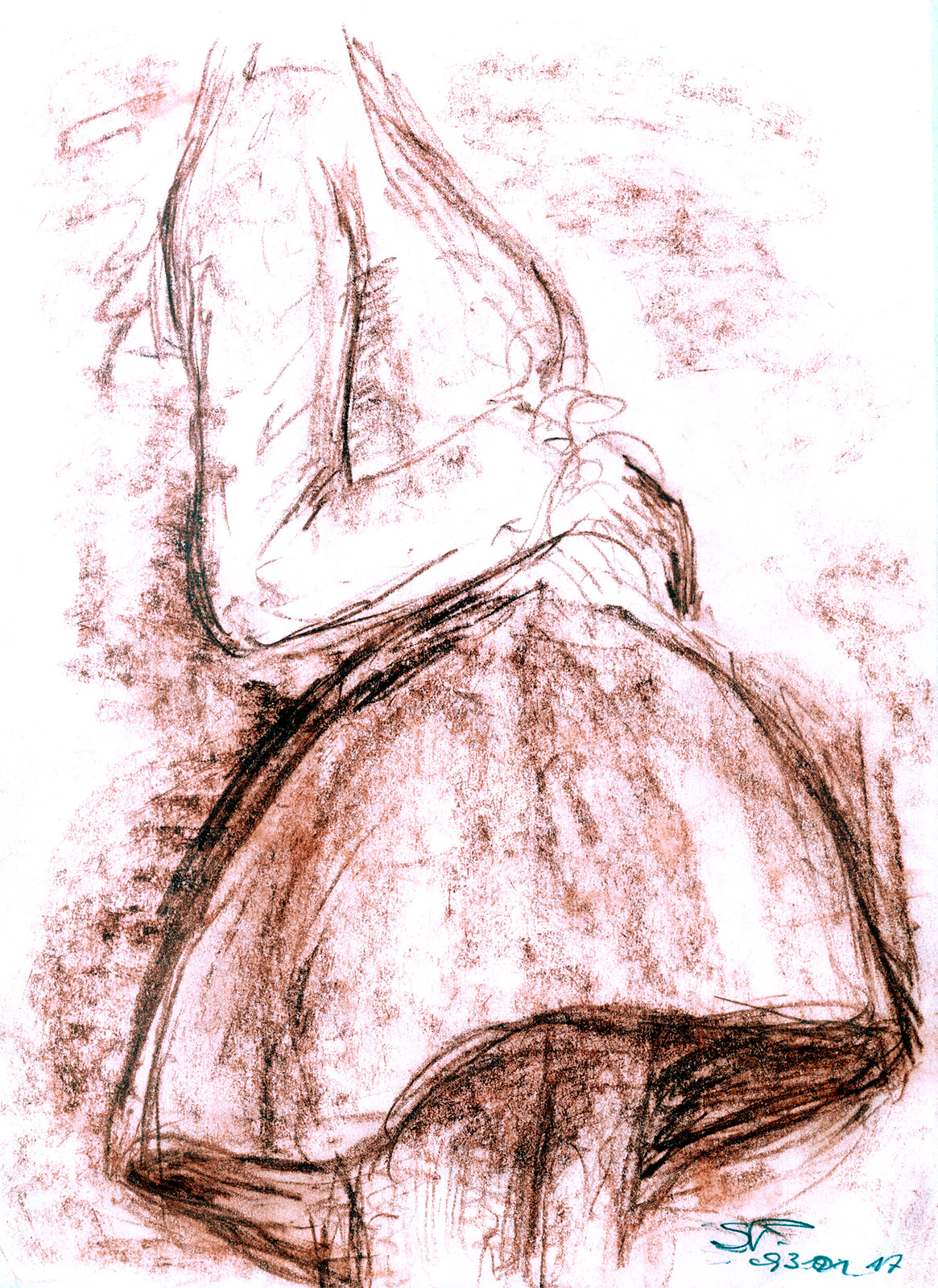 Sketch dancing women